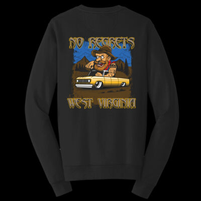 West Virginia Crew Neck Fleece - Fan Favorite Fleece Crewneck Sweatshirt Black Thumbnail