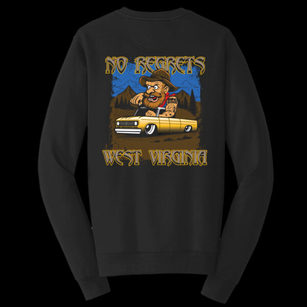West Virginia Crew Neck Fleece - Fan Favorite Fleece Crewneck Sweatshirt Black Thumbnail